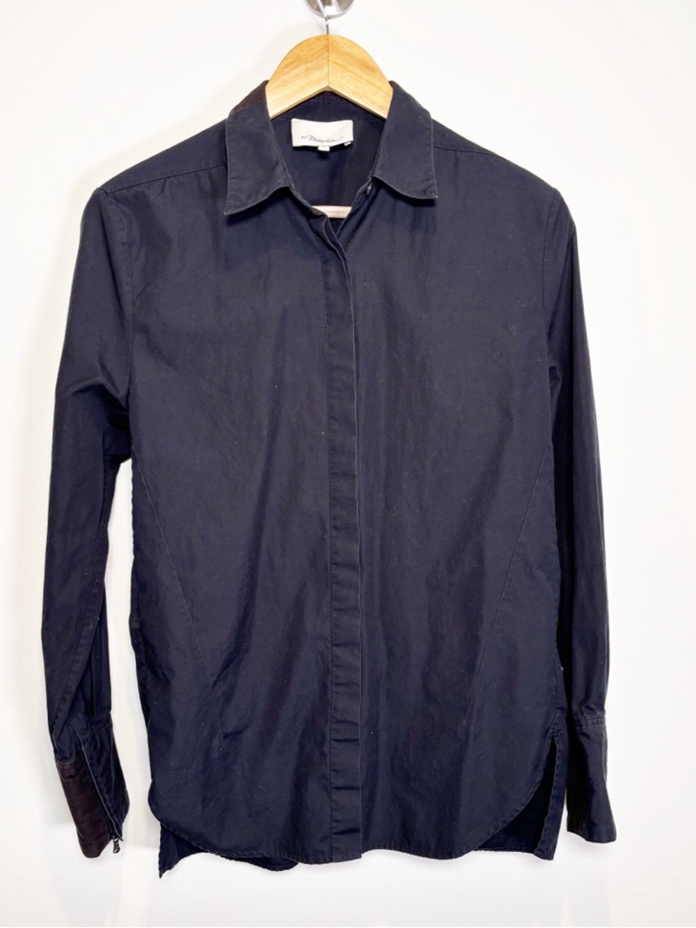 3.1 Phillip Lim Black Button Down Shirt